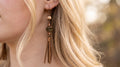 Aros Largos con Detalle en Cuero | Estilo Boho Premium