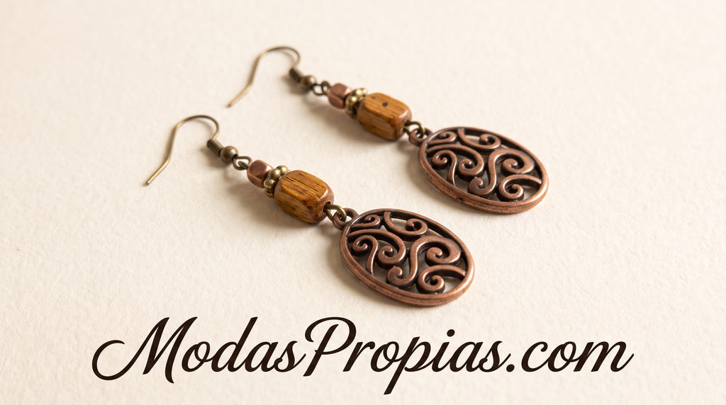 Pendientes de Bronce | Diseño Moderno y Femenino
