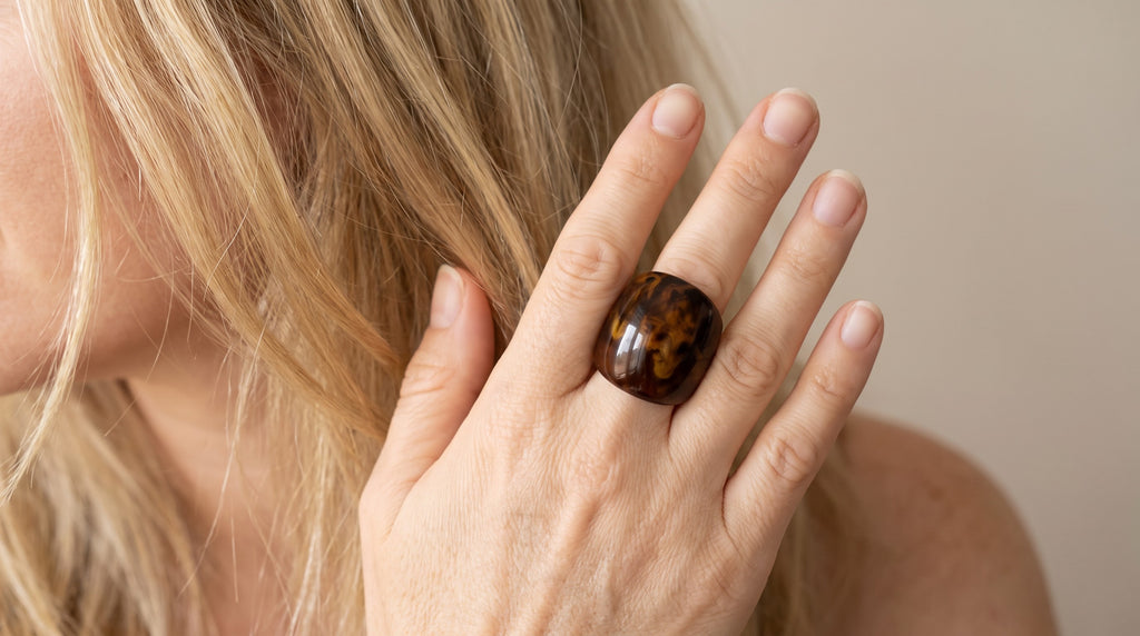 Anillo Tonos Marrones Talla 7 | Sutil, elegante y tuyo