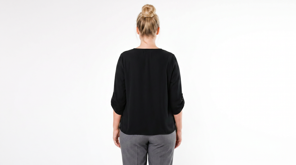Blusa negra holgada