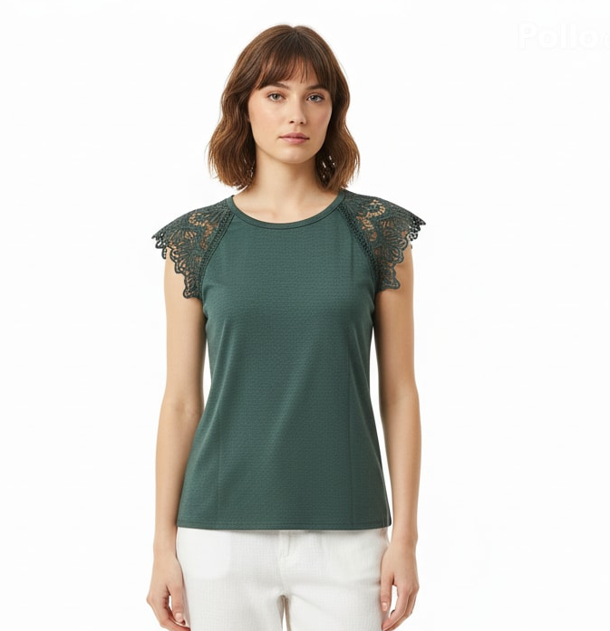 Blusa de Algodon Verde MIlitar