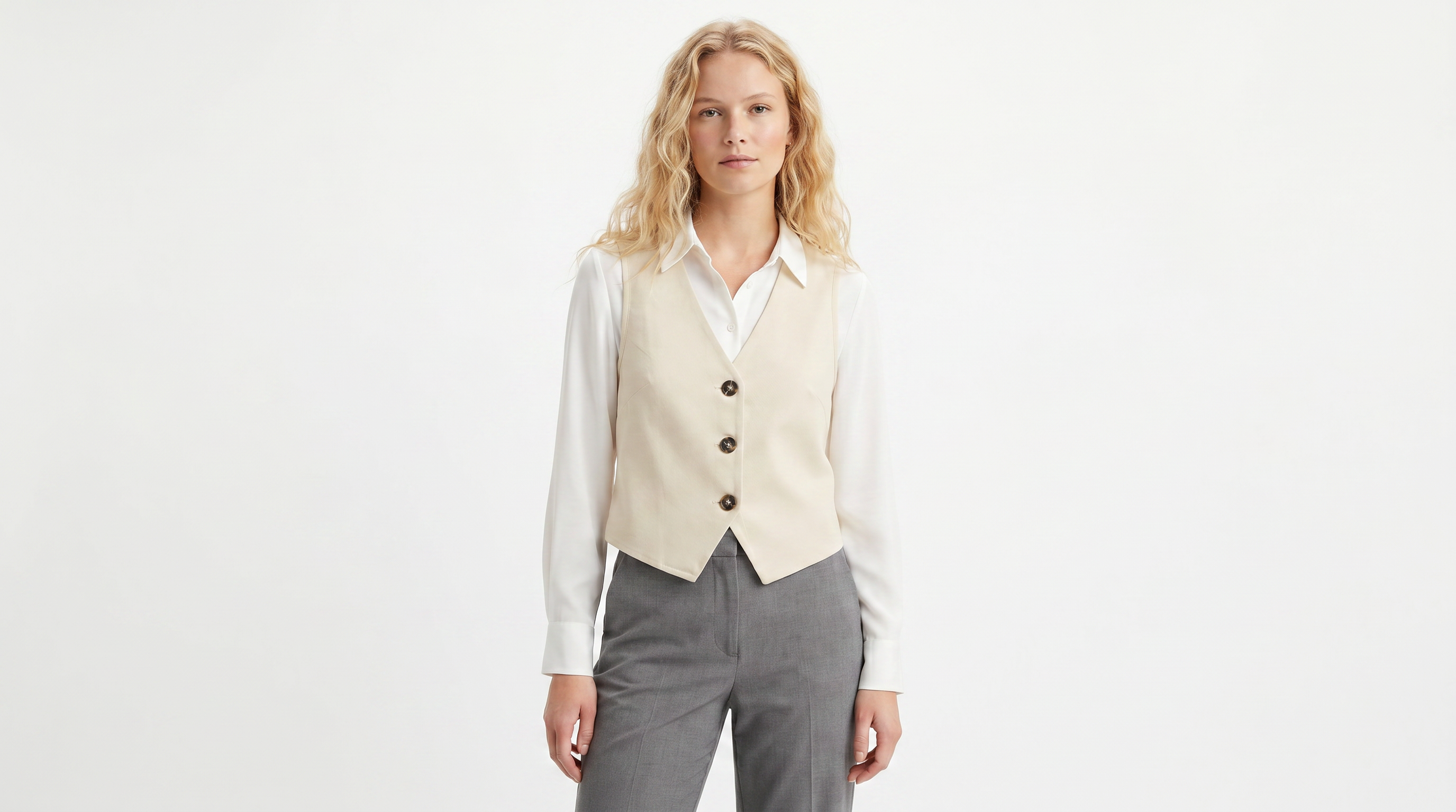 Chaleco beige