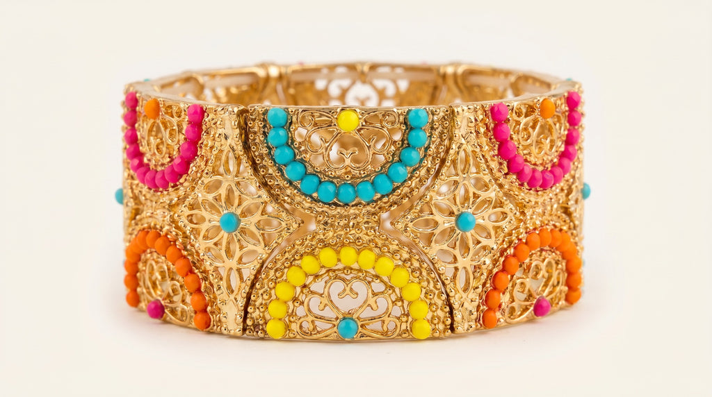 Pulsera Multicolor Artesanal – Arte y Color en Tu Muñeca