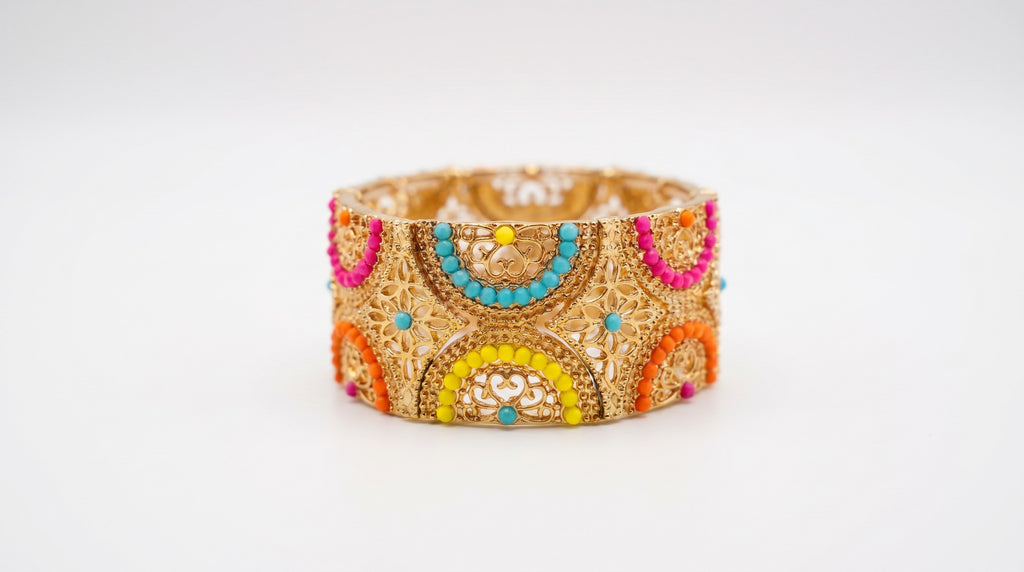 Pulsera Multicolor Artesanal – Arte y Color en Tu Muñeca
