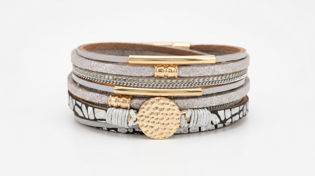Pulsera Multicapa Glam – Estilo Chic y Sofisticado