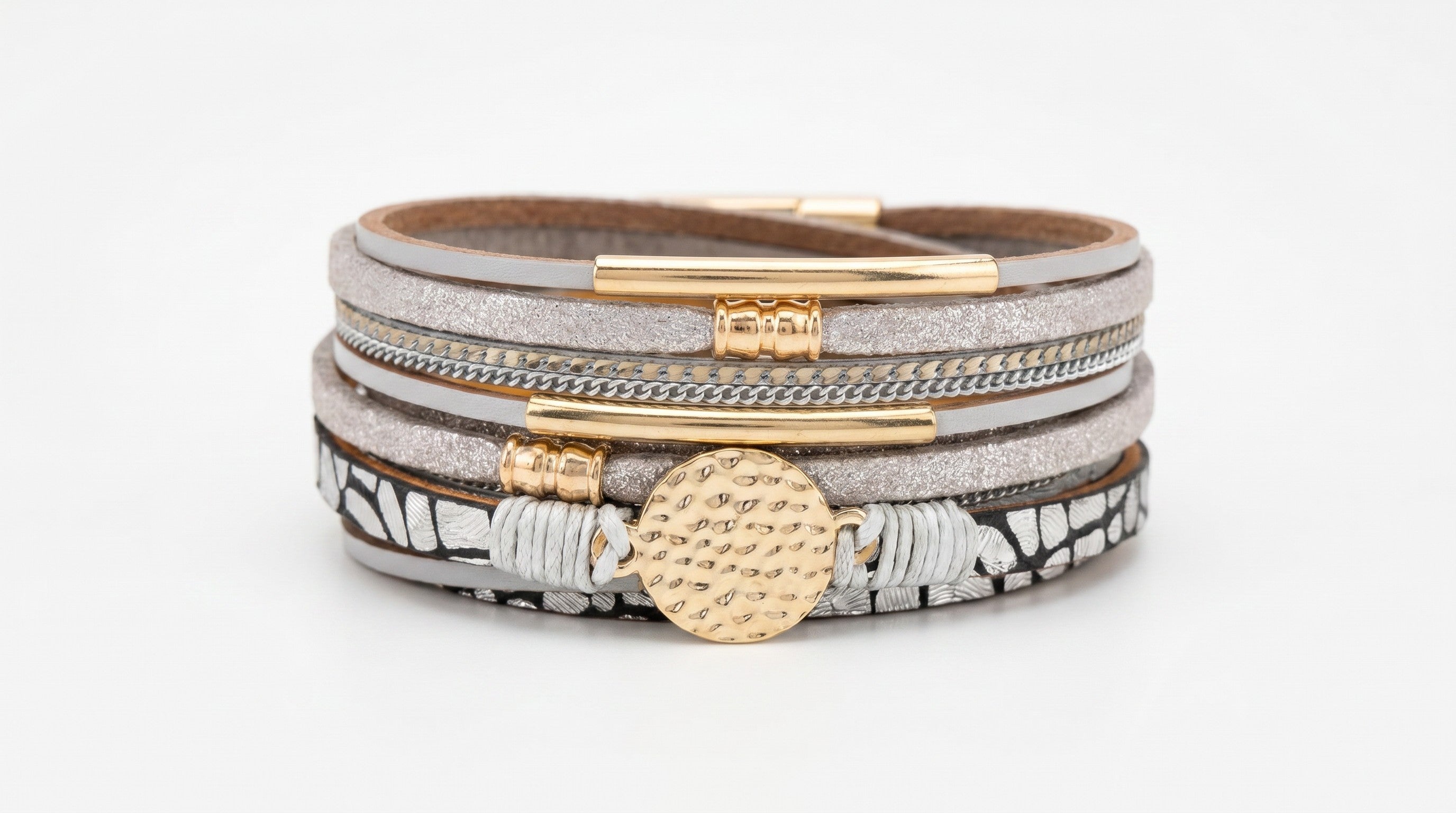 Pulsera Multicapa Glam – Estilo Chic y Sofisticado