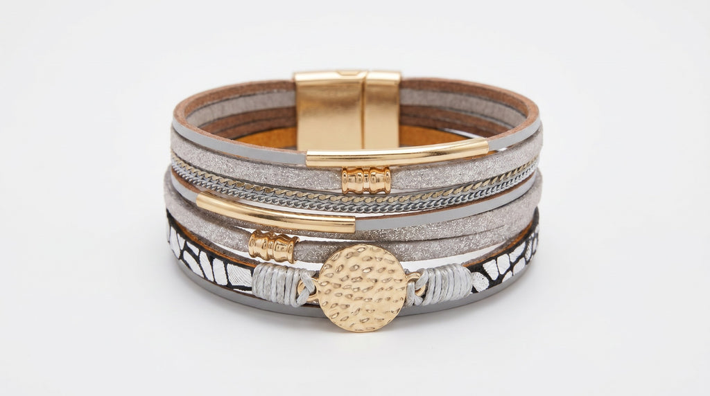 Pulsera Multicapa Glam – Estilo Chic y Sofisticado