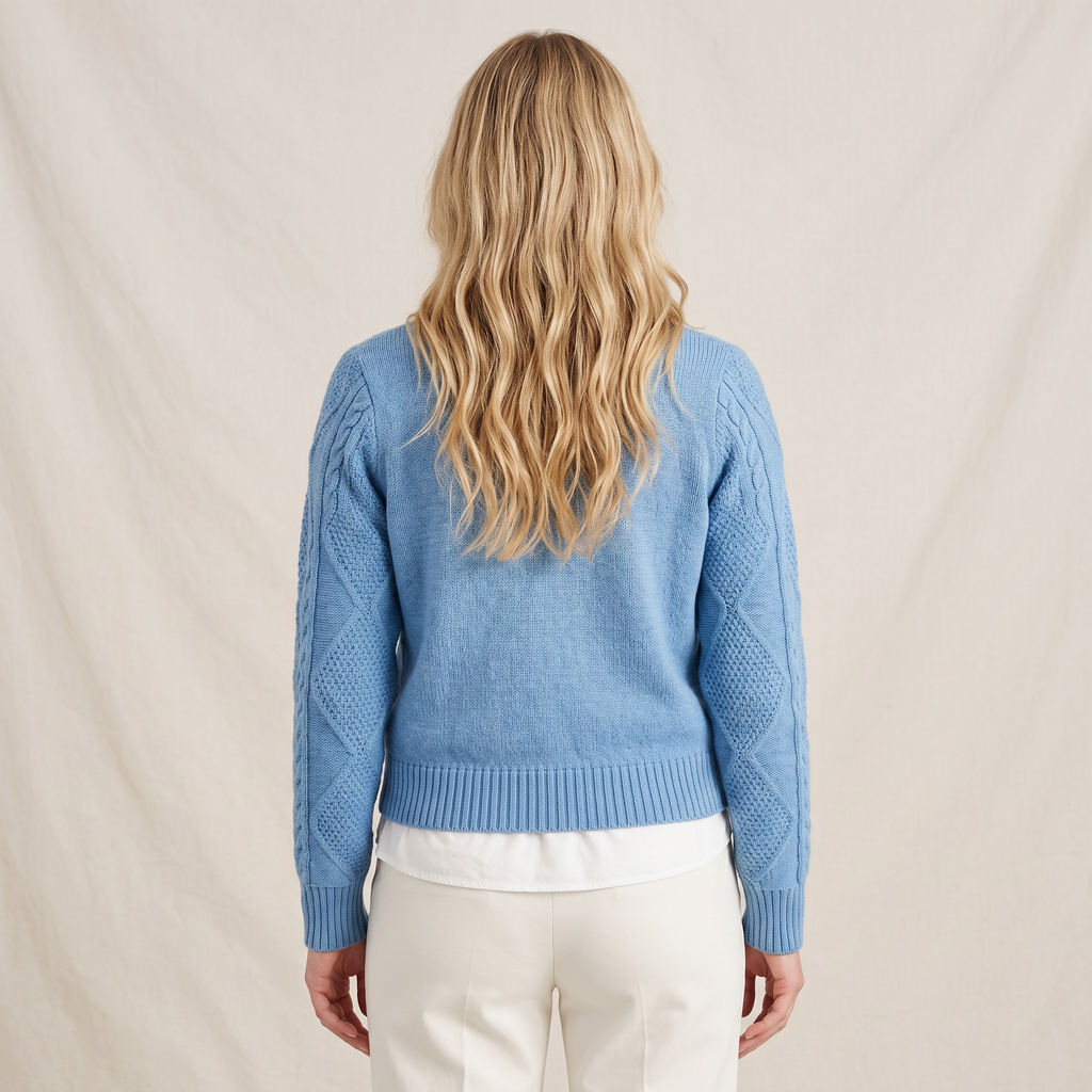 Sweater Cuello V Otoño