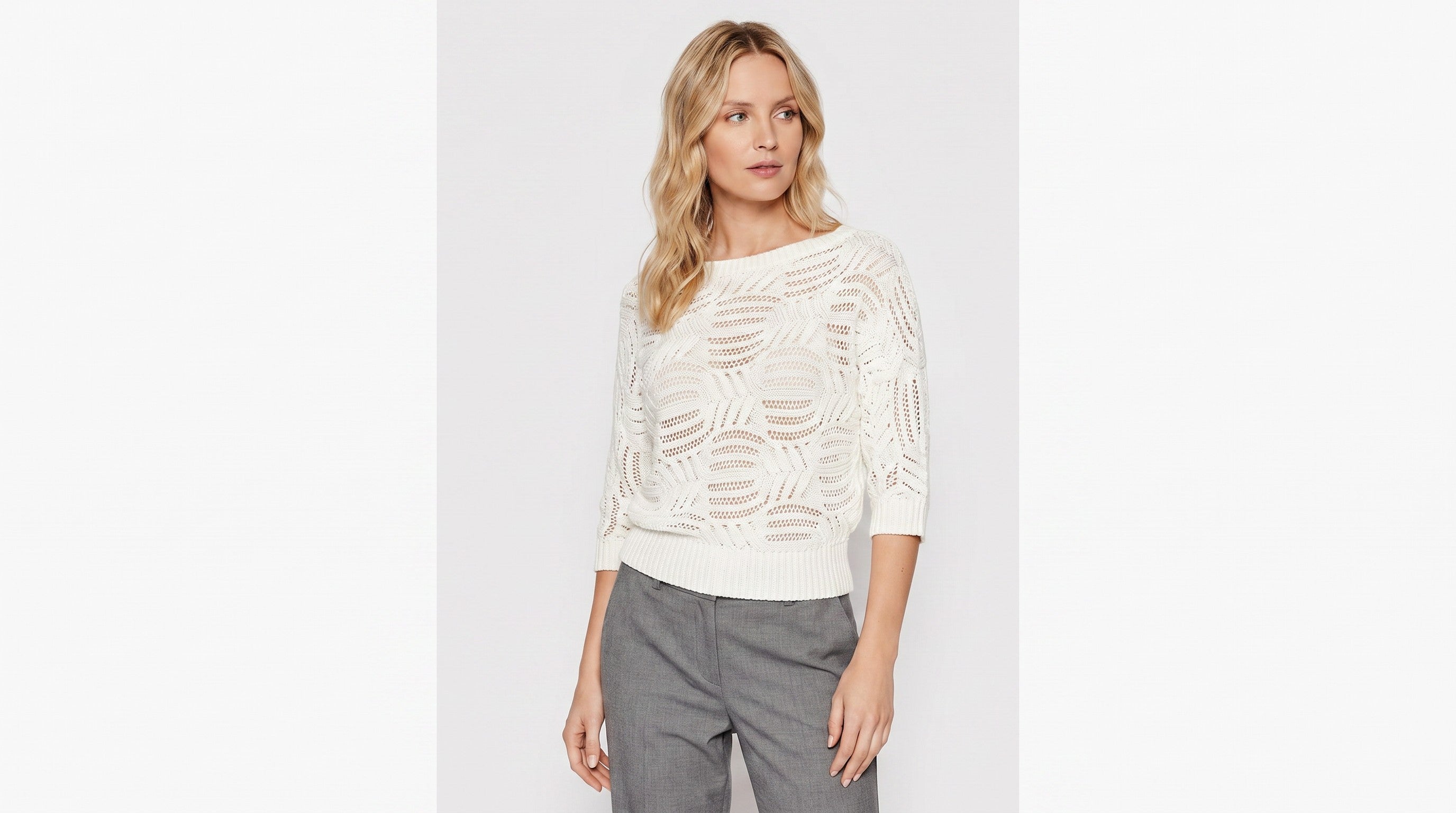 Sweater Tejido Blanco Calado | Liviano y Effortlessly Chic