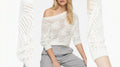 Sweater Tejido Blanco Calado | Liviano y Effortlessly Chic