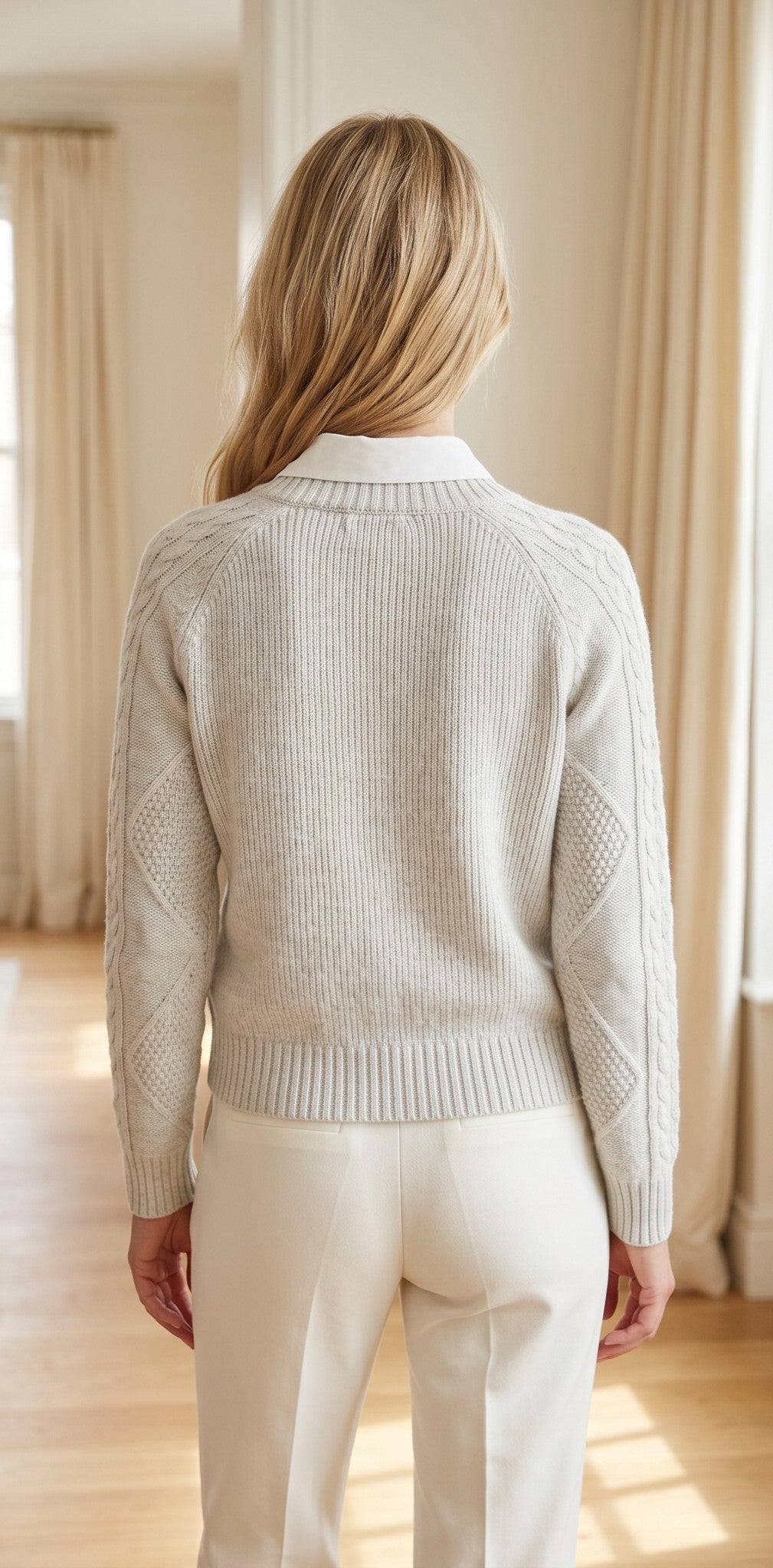 Sweater Cuello V Otoño