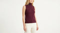 Blusa sin mangas cuello tortuga