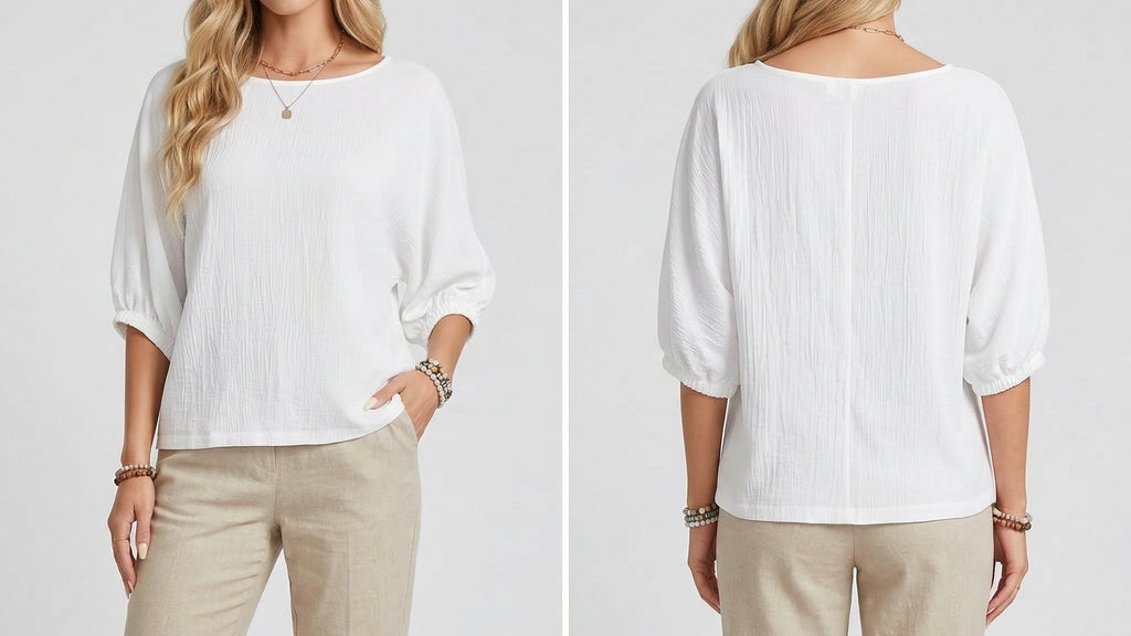 Blusa holgada Blanca