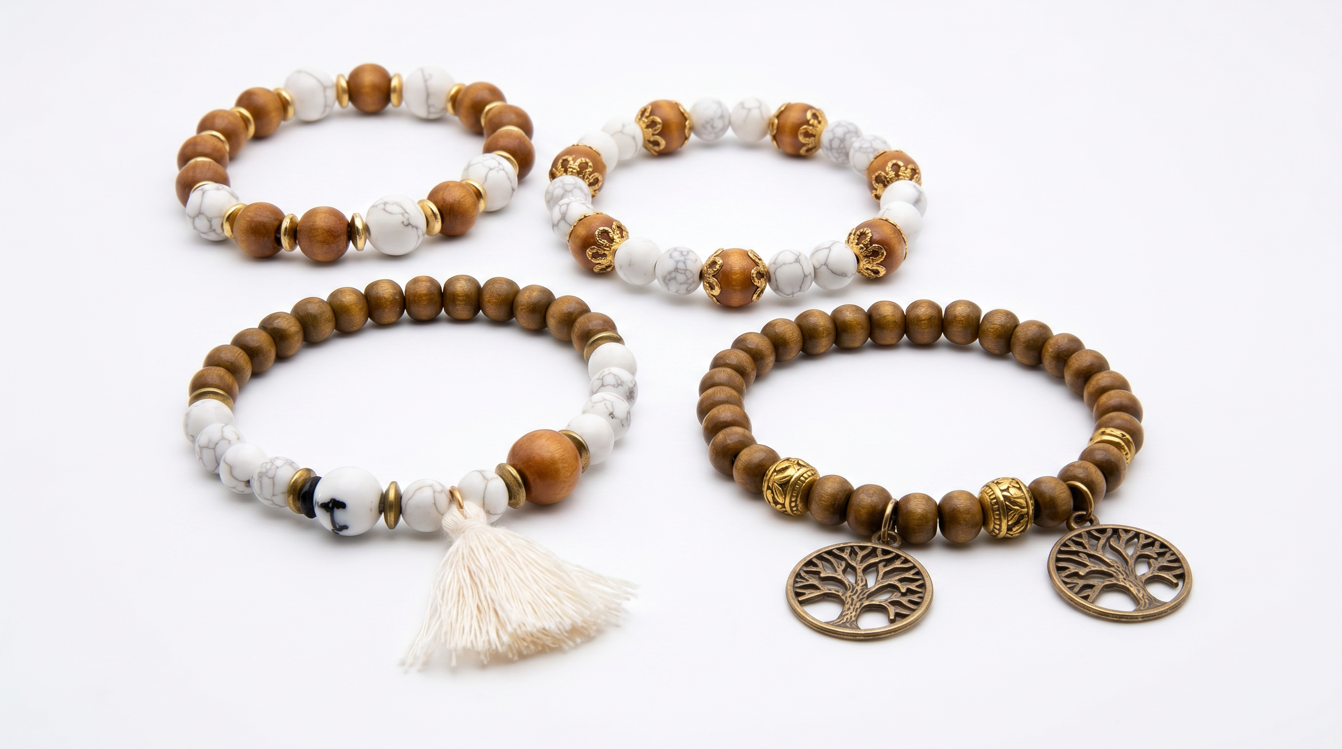 Set de Pulseras Artesanales con Estilo