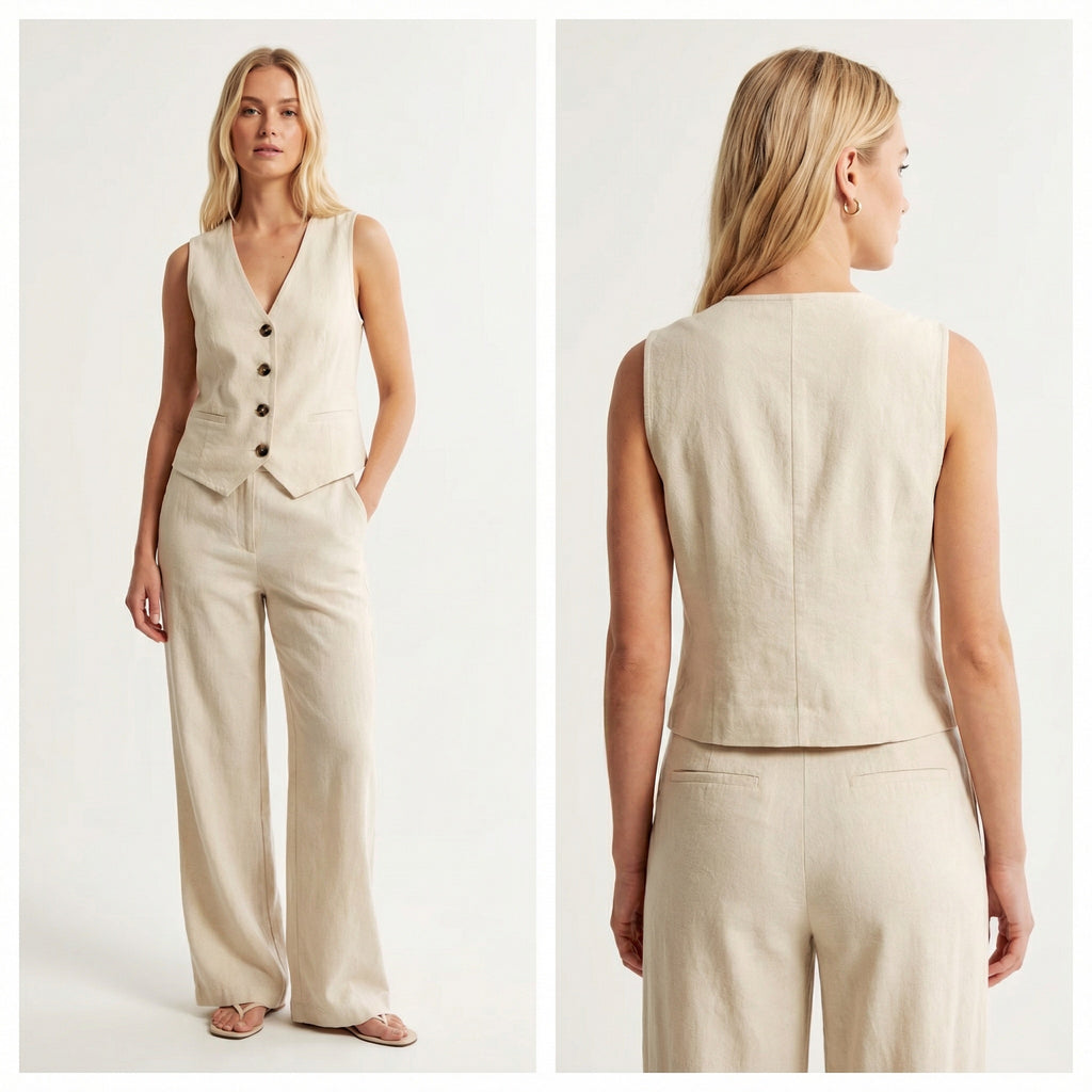 Chaleco beige