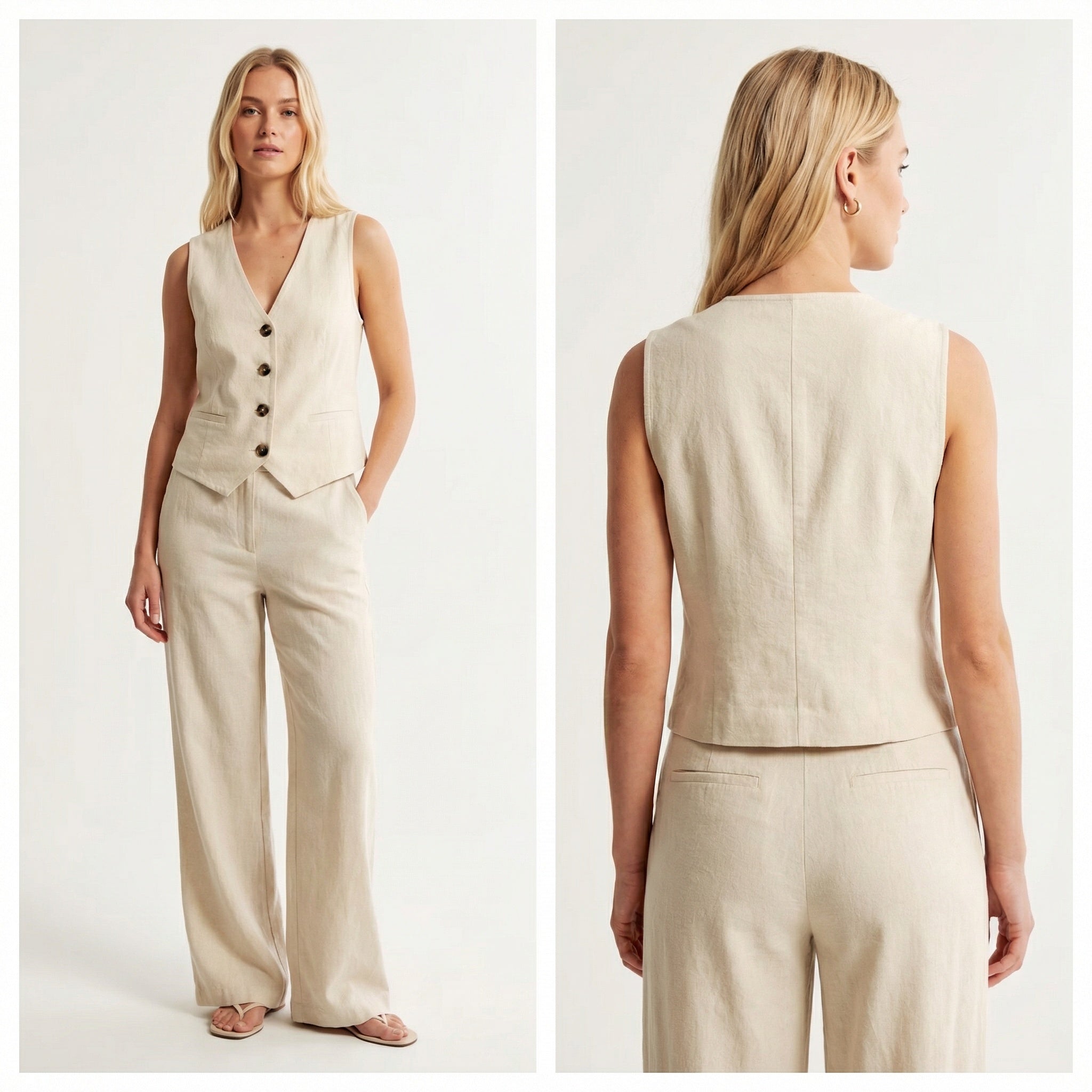 Chaleco beige