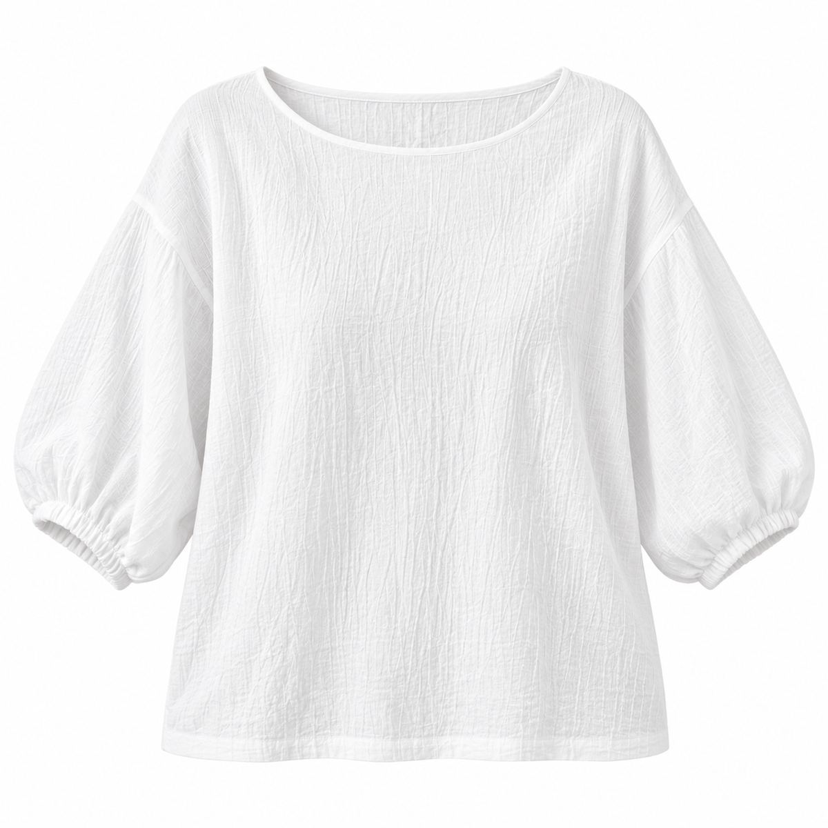 Blusa holgada blanca, producto solo