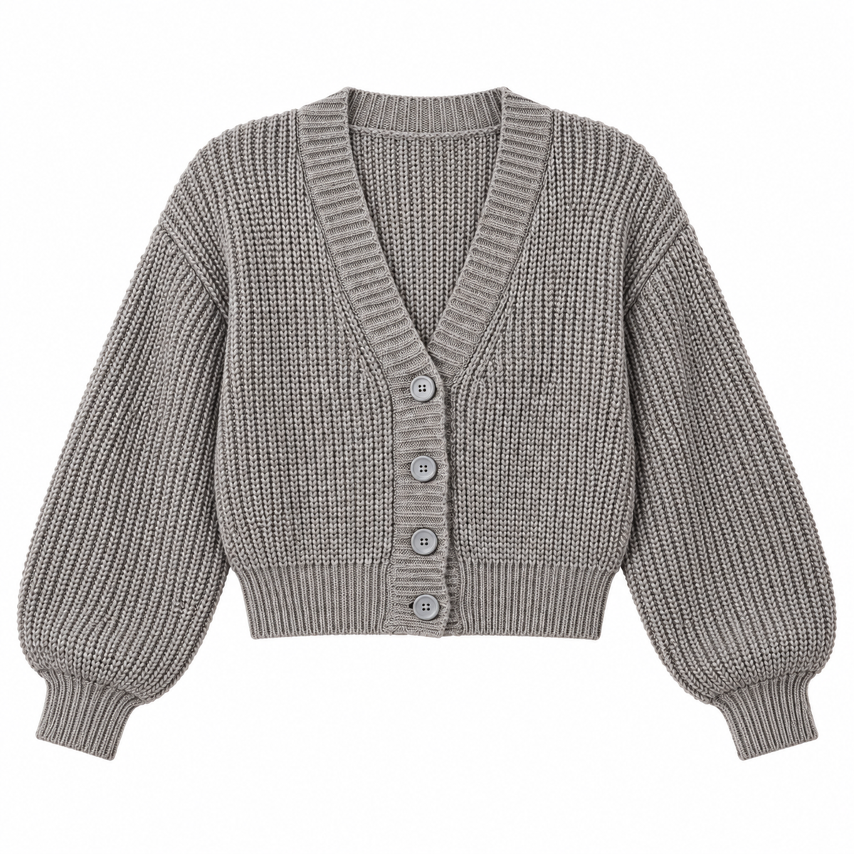 Cárdigan mangas anchas gris — producto