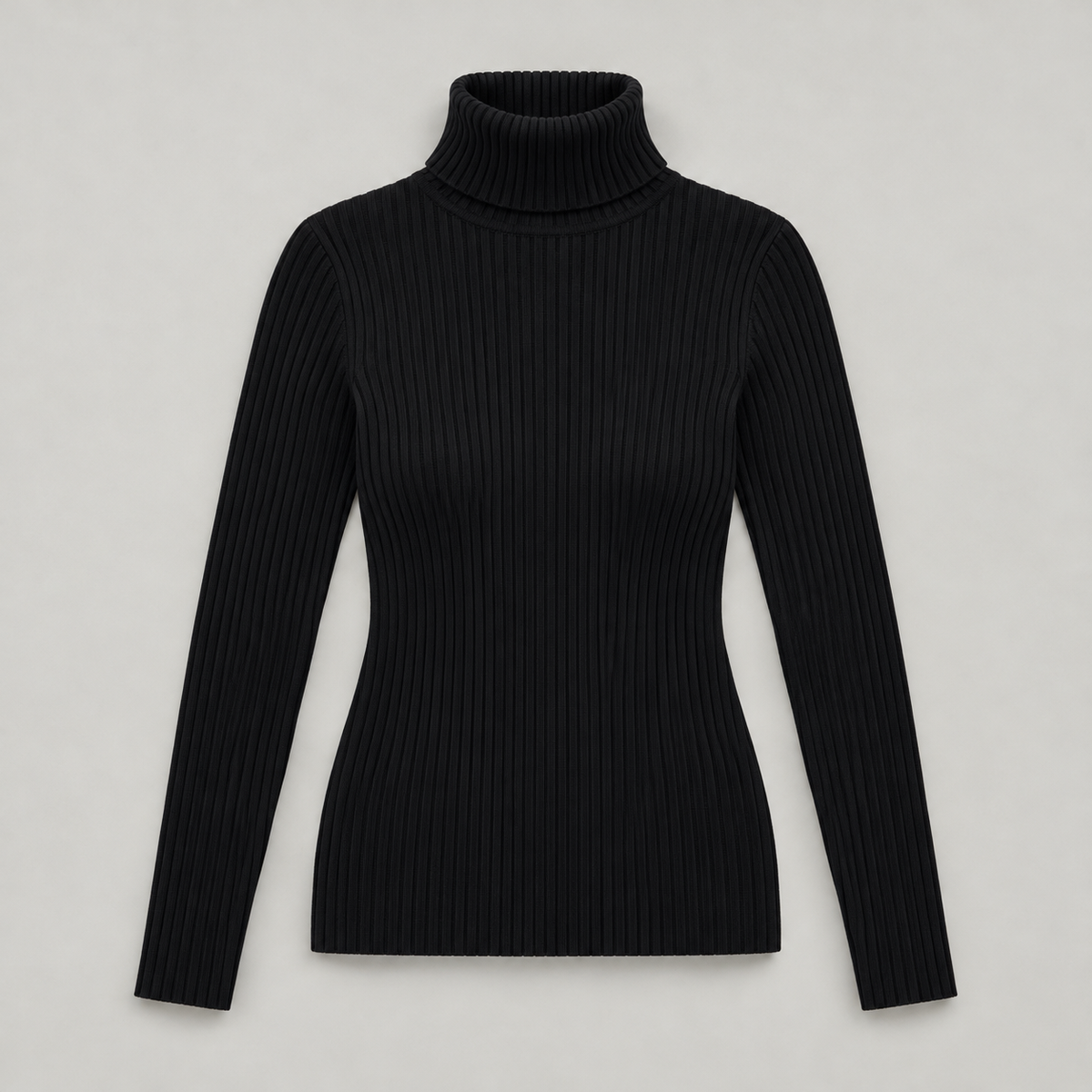 Sweater cuello alto Negro — producto solo