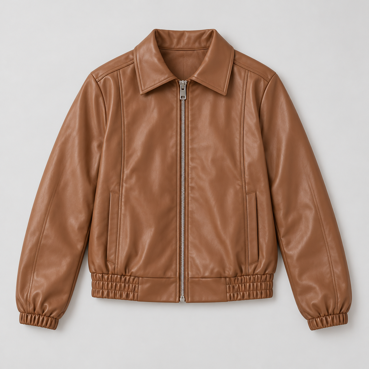 Chaqueta ecocuero Marrón — producto solo