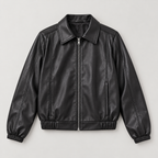 Chaqueta ecocuero Negro — producto solo