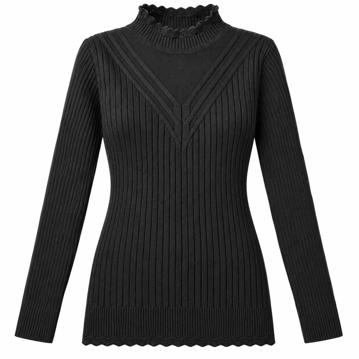 Sweater Tejido para Dama Negro — producto