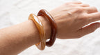 Pulseras Duo Tonos Marrón | Set Elegante