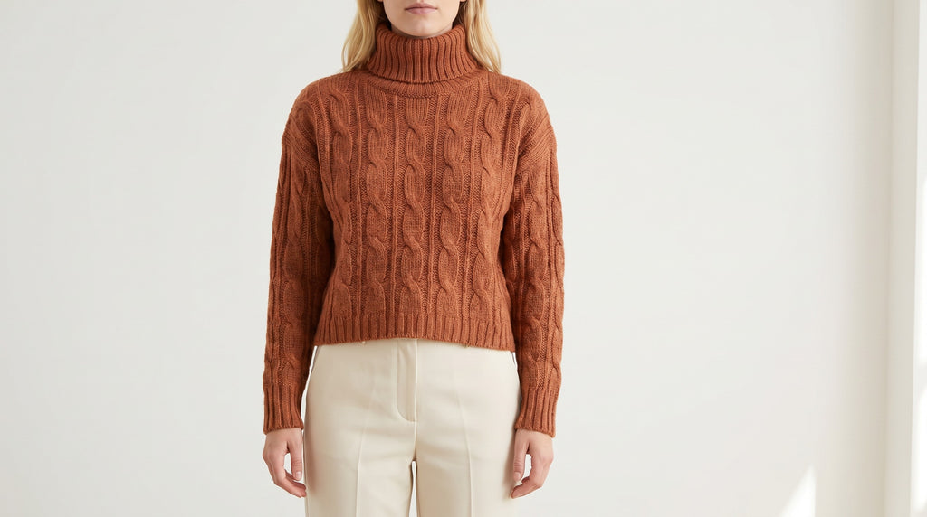 Sweater Cuello de Tortuga Ancho — Abrigo con carácter