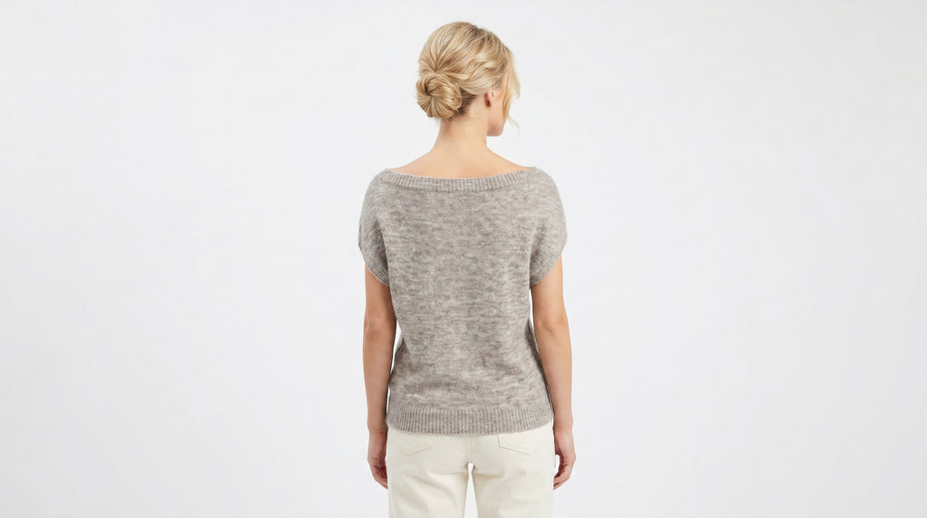 Sweater Hombros Descubiertos Café Claro
